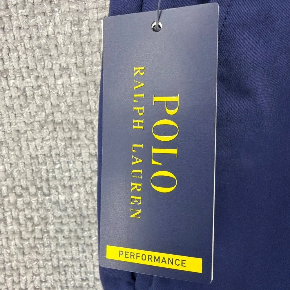 Polo Ralph Lauren Mens 38 Navy Performance Golf Shorts Tailored Fit Pockets